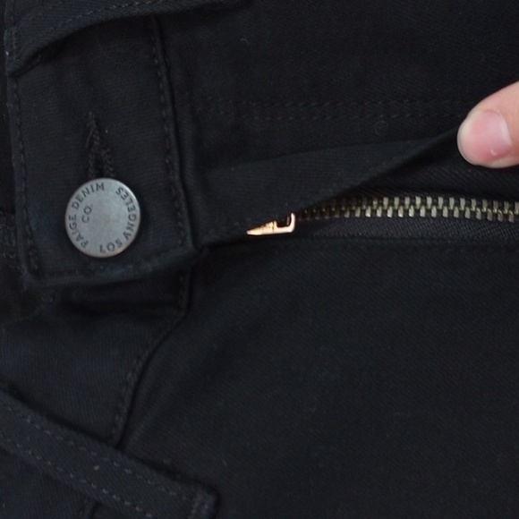 Paige Womens Jeans Sz 27 Black Verdugo Crop Skinny Stretch Basic Layer Comfy - Picture 4 of 10